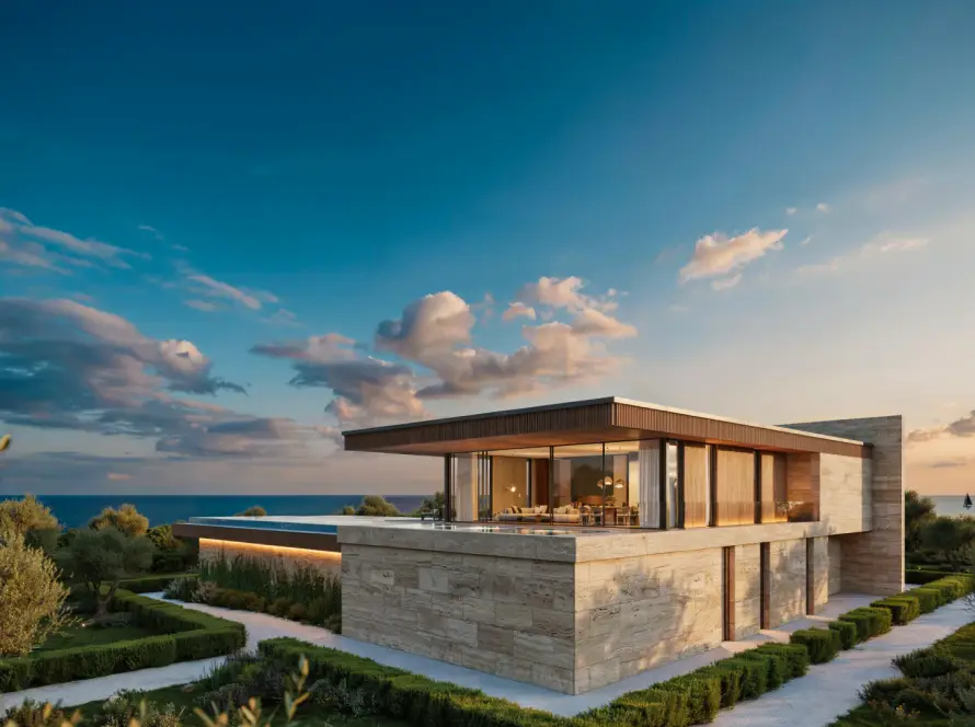 Deniz manzaralı modern lüks villa projesi — Vivo İnşaat Trabzon