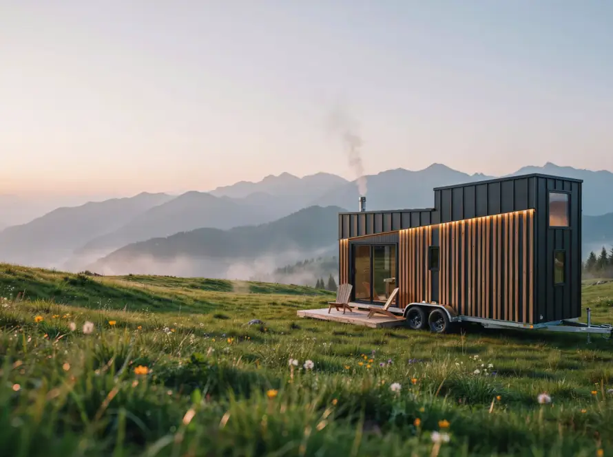 Doğa içinde modern tiny house (küçük ev) — Vivo İnşaat Trabzon