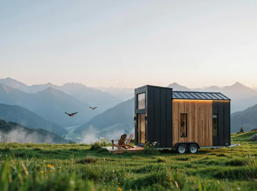 Doğa içinde modern tiny house (küçük ev) — Vivo İnşaat Trabzon